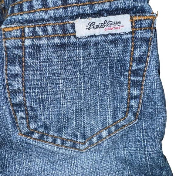 LEVI STRAUSS Girls 24 Months Blue Jeans Faded Butterfly Stonewash 100% Cotton - Picture 4 of 7